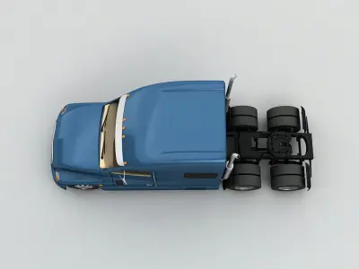 Semi Truck 3D model from CGTrader