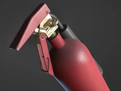 Fire Extinguisher Low-poly 3D model 22