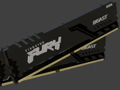Fury game ready beast DDR4 Low-poly 3D model