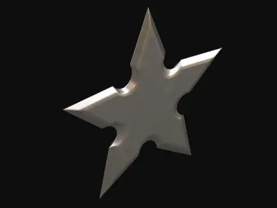 Shuriken  Low-poly 3D model