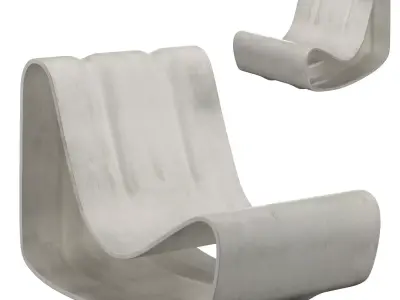 Willy Guhl Loop Chair 3D model