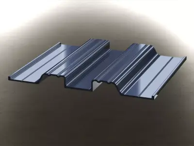 Aluminum Extruded Truck or Trailer  Deck Plank MOD AL-041ap  Low-poly 3D model