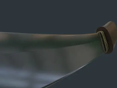 Kodachi japanese samurai sword 3D model