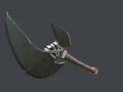 Stylized Big Axe Low-poly 3D model purchase