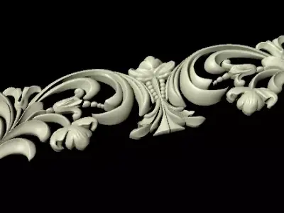Central decor ornament for furniture 3D model 1155