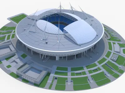 Stadium Zenit Arena Krestovsky Saint-Peterburg 3D model
