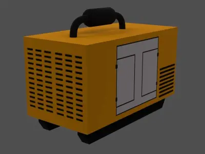 Generator - Low Poly - Game Ready - PBR Low-poly 3D model