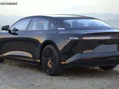 Lucid Air Electric Luxury Sedan Black 3D model