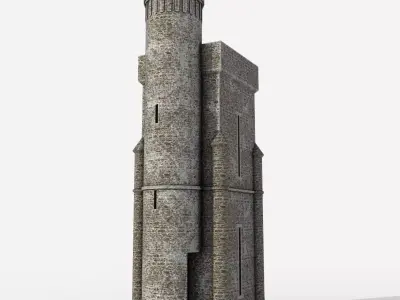 Milners Tower Low-poly 3D model