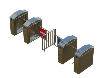 Turnstile Low-poly 3D model purchase
