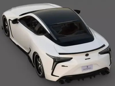 2017 Lexus LC 500 Rowen Body Kit 3D Model Japanese Luxury 3D model