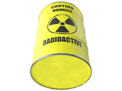 Radioactive barrel 3D model purchase