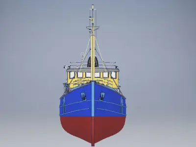 Virtual Model Boat  3D model