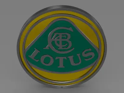 lotus logo 3D model by Sergey