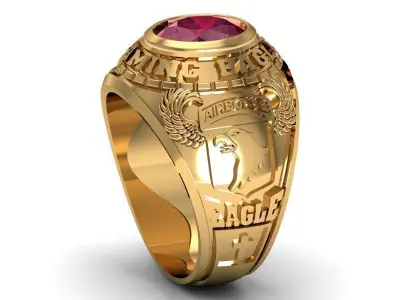 army ring eagle 3D print model