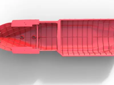 Hull for Kreuz Installer ship model 3D print model