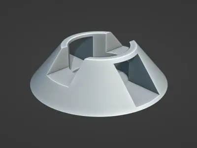 Tapered Deep Groove  Low-poly 3D model