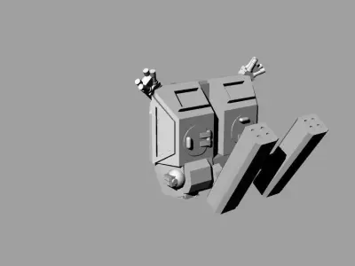 LAV-AD Military vehicle for microminiaturize model 3D model