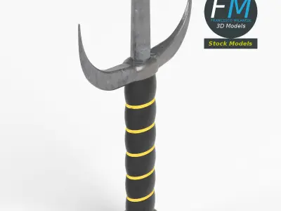 Sai piercing knife melee 3D model