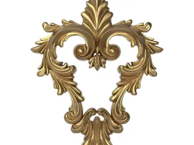 decorative pattern ready for 3D printing 3D model