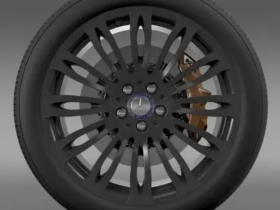 Mercedes Benz S 600 wheel 3D model