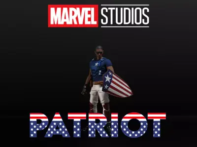 The Patriot - Eli Bradley Low-poly 3D model