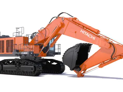 Excavator Hitachi EX1200-7 3D model
