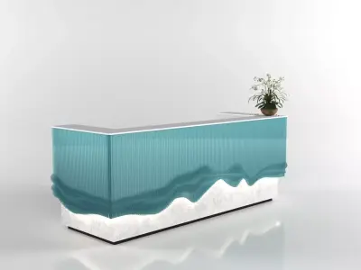 RECEPTION COUNTER 084 3D model