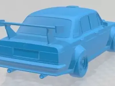 Seat 124 Serie 2 FL 1975 Tuning Printable Car 3D print model