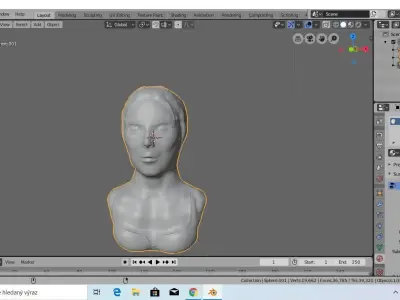 SciFi Bust 3D model