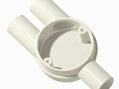 Three Way Junction Box 3D print model