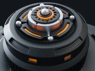 hardsurface detail animated 3d  Free 3D model