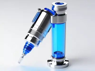 Futuristic Medical Injector System 3D model