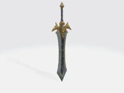 A medieval-style sword 3D model