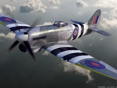 Hawker Tempest 3D model