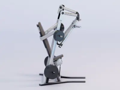 Chest Press Low-poly 3D model