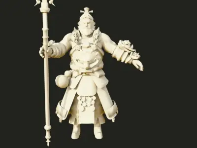 fantasy character 3d model Low-poly 3D model