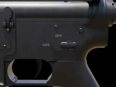 M4A1 rifle 3D model buy
