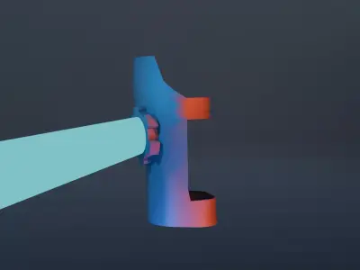 Si fi gloves 3d model blender Free low-poly 3D model