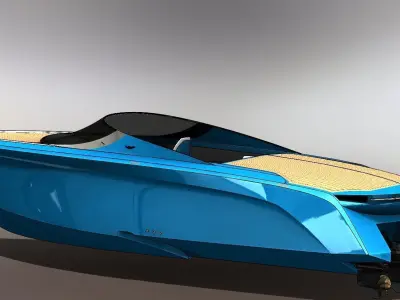 Aston Martin AM37 powerboat 3D model