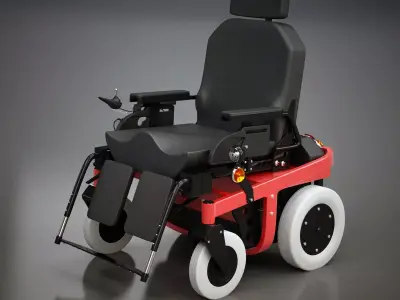 Electric Wheelchair 3D model purchase