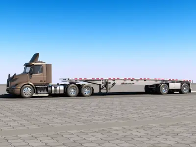 Volvo VNR 300 FlatBed 3D model