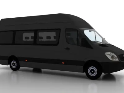 Mercedes Benz Sprinter L3H3 2009 Passenger UK 3D model