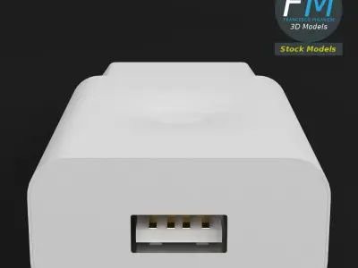 USB charger 2 3D model