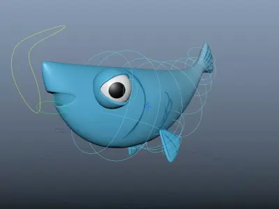 Fish Stylized Low-poly 3D model