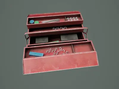Tool Box 02 Low-poly 3D model