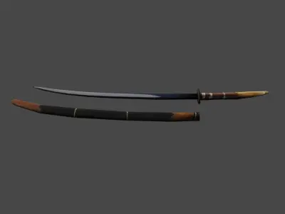 Kiem nguoi Kinh Japanese Jokoto Low-poly 3D model