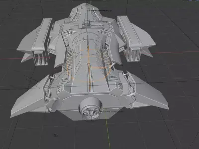 Theta Corp Military Shuttle 3D model