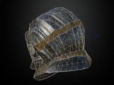 HELMET7 Game Ready Low-poly 3D model