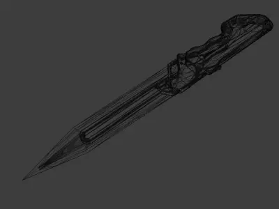 scifiKnife for game  Low-poly 3D model